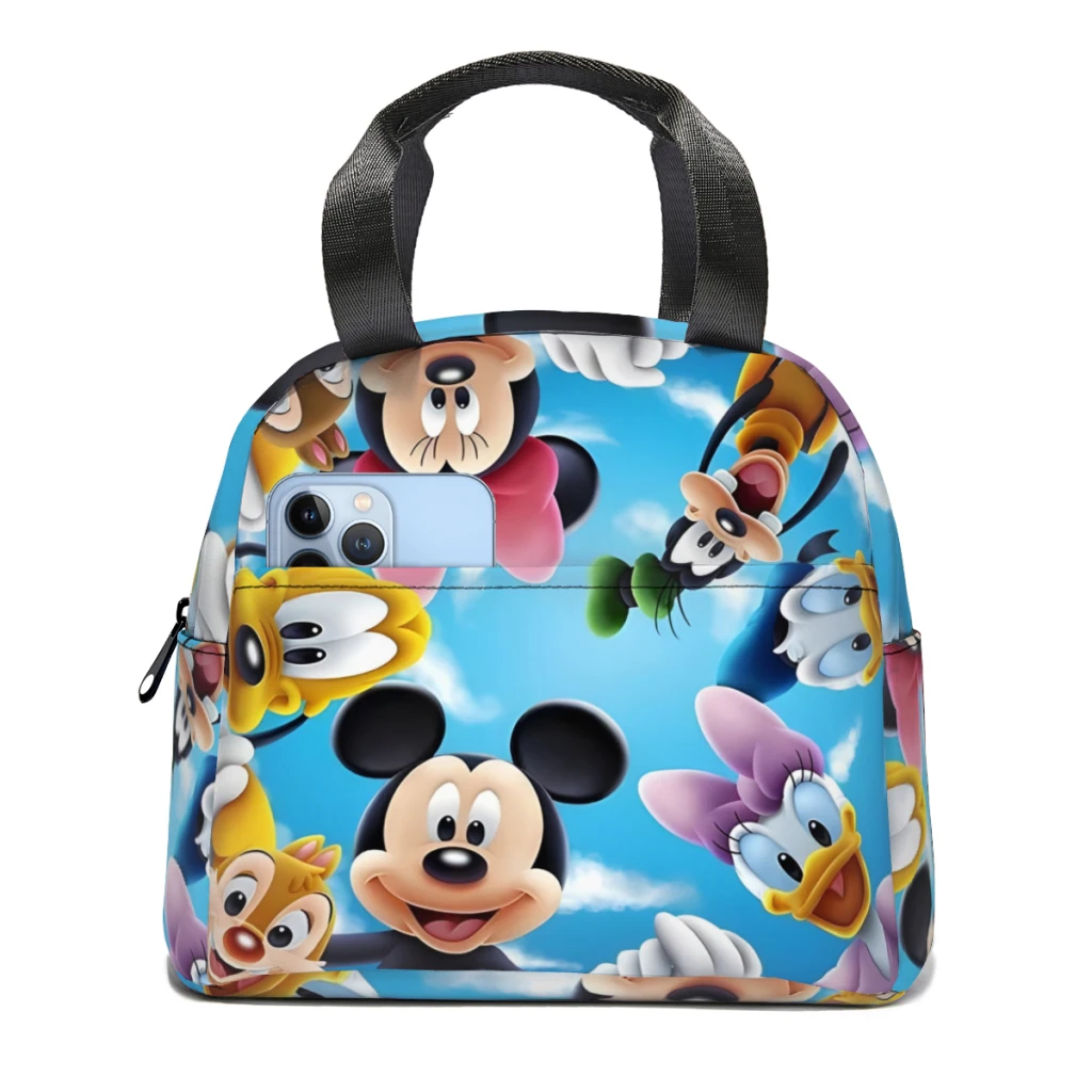 Mikey Mouse Lunch Bag für Schule wasserdichte Picknick Wärme kühler isoliert Lunchbox Frauen Kinder Einkaufstaschen