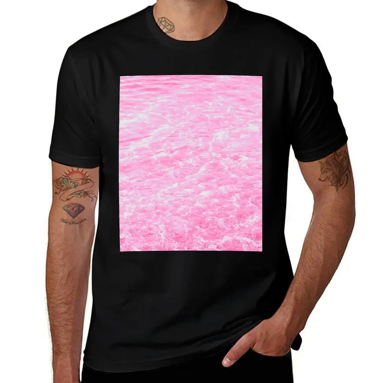 

Pink Hawaii Waves T-Shirt gifts for boyfriend man clothes shirts graphic tee graphic t shirt vintage cotton t shirt men