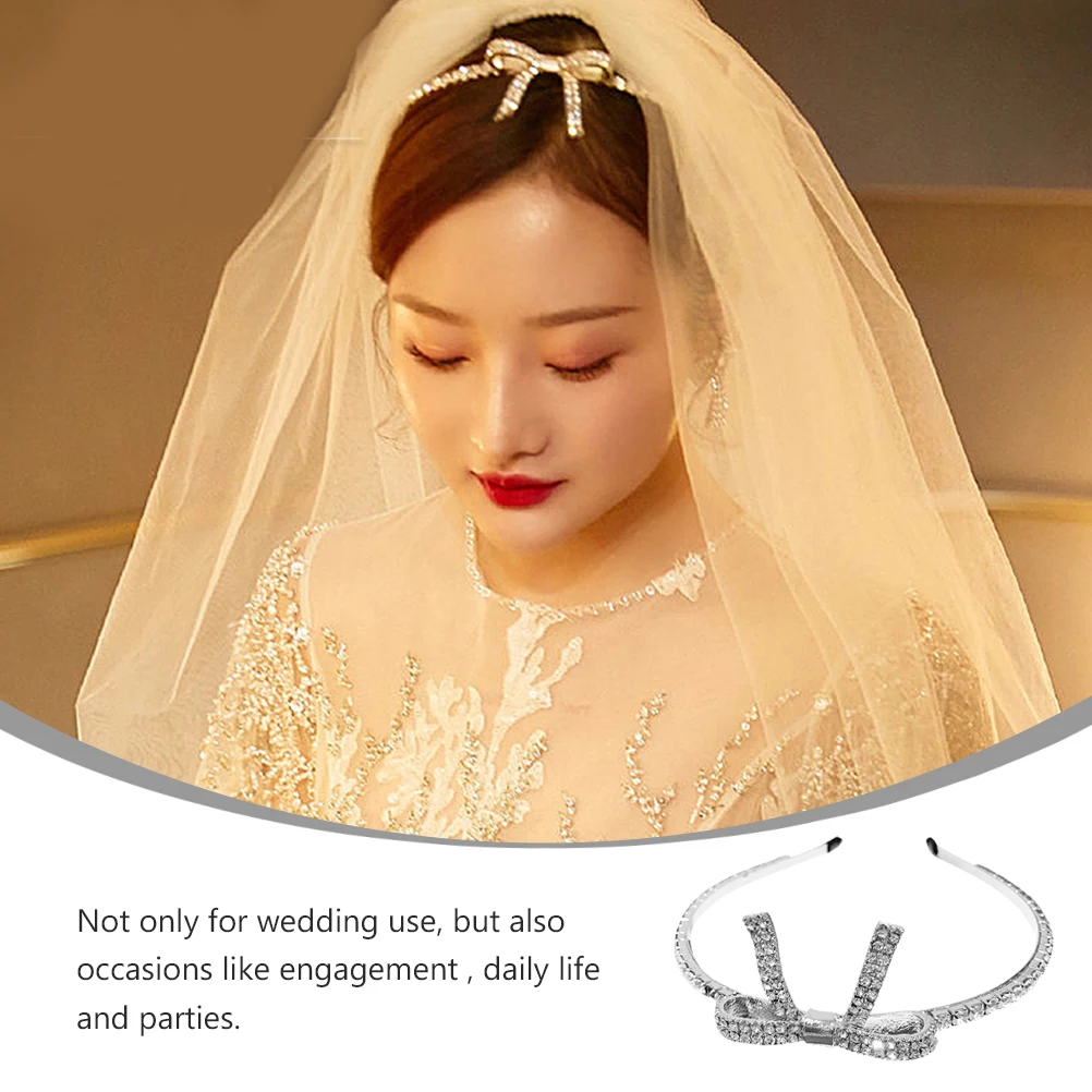 

Elegant Rhinestone Hair Hoop Women Headdress Hairb Headb s Japanese Korean Wedding Party Accessories Durable Long Wear