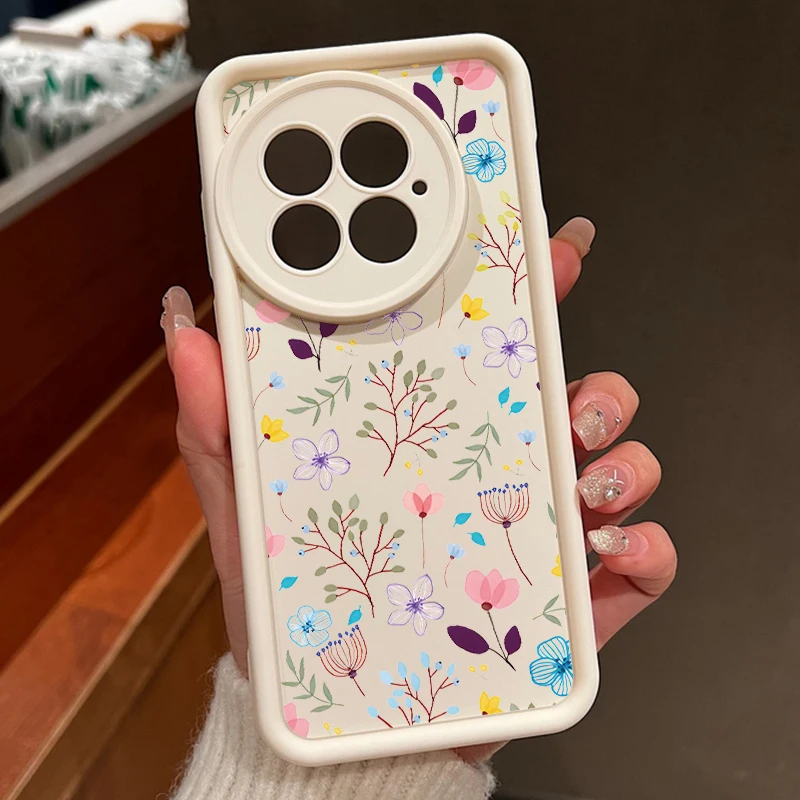 Coque de téléphone pour OnePlus 13 12 luxe fleurs bourgeons imprimer antichoc pare-chocs Silicone couverture souple Fundas pour OnePlus 13T 13R 12R 11R