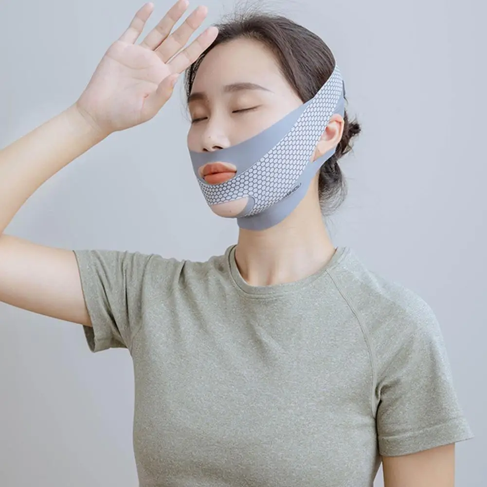 Reusable Face Slimming BANDAGE V Line Face Shaper ผู้หญิงยกสายคล้อง Face Beauty Chin Care นวดแก้มเข็มขัดผิวเกินไป N8Q6