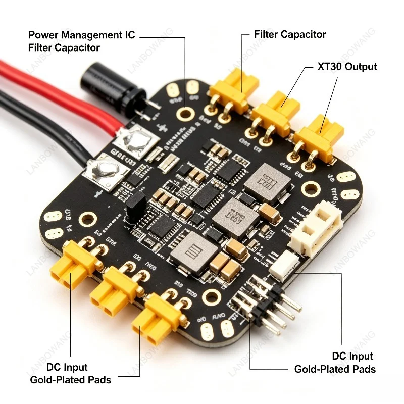 For Holybro PM03D Power Module, Power Distribution Board for Pixhawk 6X Flight Controller RC Drone