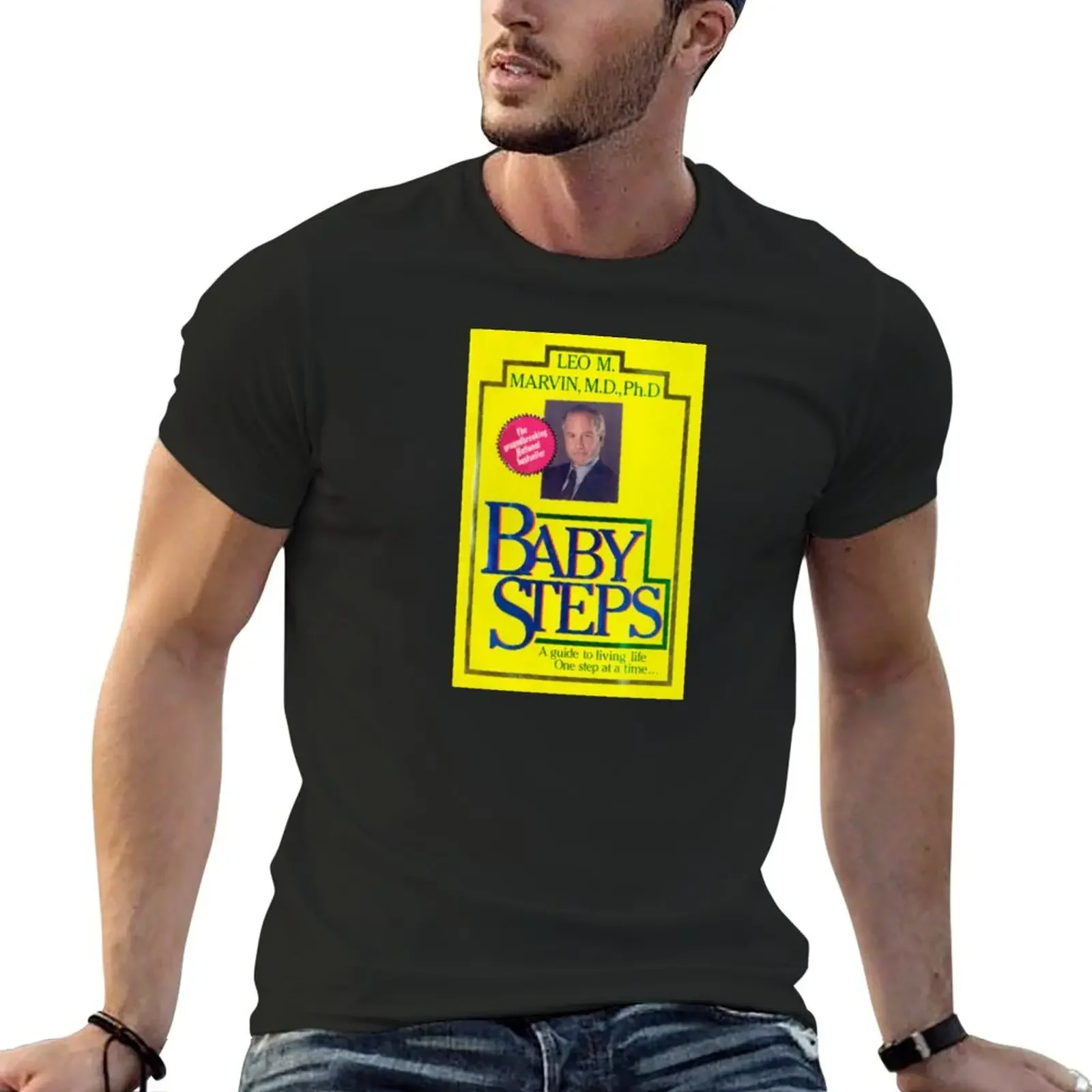 

Baby Steps book... what about Bob T-Shirt graphic t shirt vintage baggy shirts basketball graphic tees mens designer t shirt