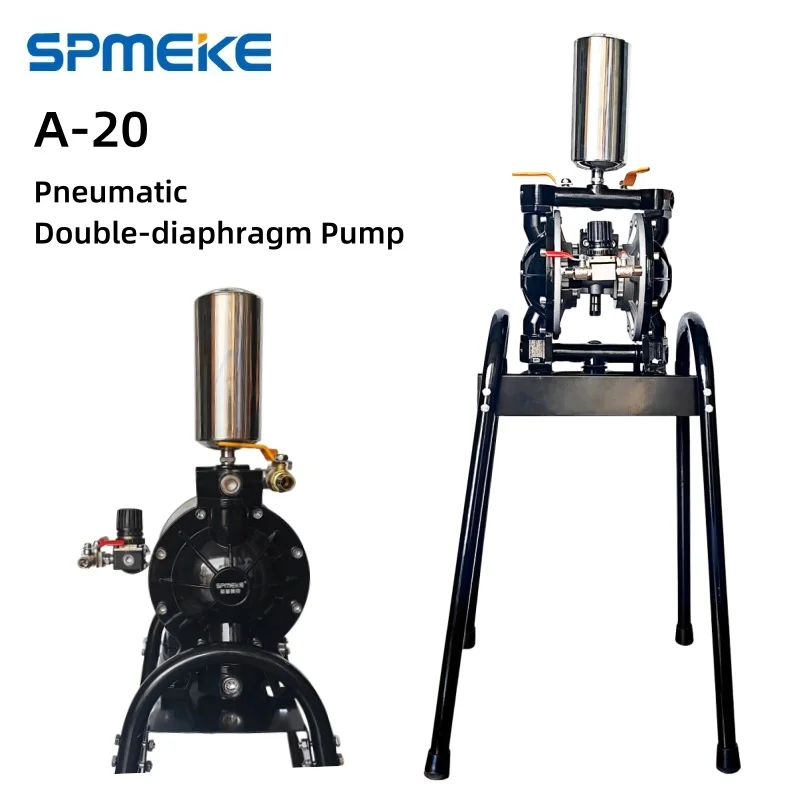 SPMEKE A20 Double Diaphragm Pump A-20 Pneumatic Tool For Paint Supply Machine And Spray Gun Air Operated Diaphragm Pumps