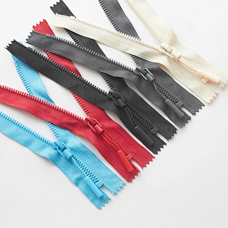 3pc Resin Closed Tail 25cm Colorful Pocket Short Zipper For Sewing Bags Purse Down Decor Zips Repair Kit Diy Garment Accessories