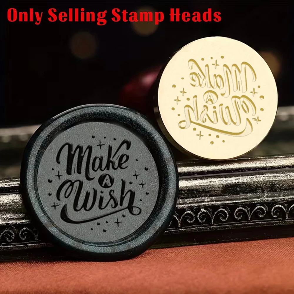 1PC Romantic Copper Wax Stamp For Crafting, Envelopes, Gift Wrapping, Graduation Gifts& Wedding Invitations