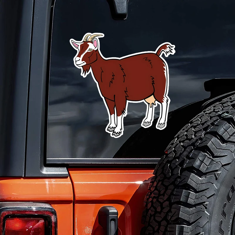 CS12356# Cartoons Goat  Car Stickers Scratch Covering Self-Adhesive Waterproof Decal Motorcycle Decorative Accessorie