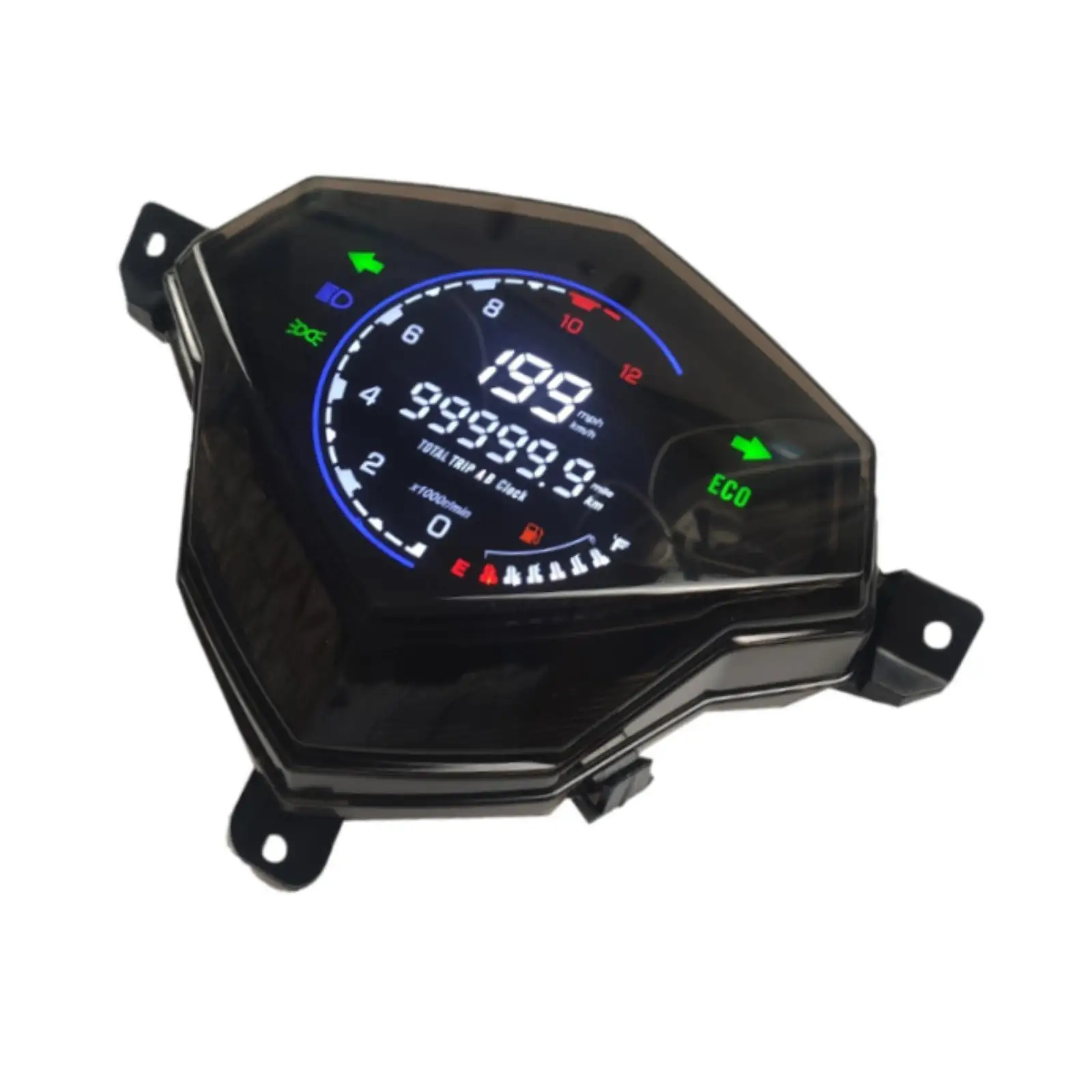 Motorcycle Tachometer Motorbike LED Electronic Instrument Accessories Easily