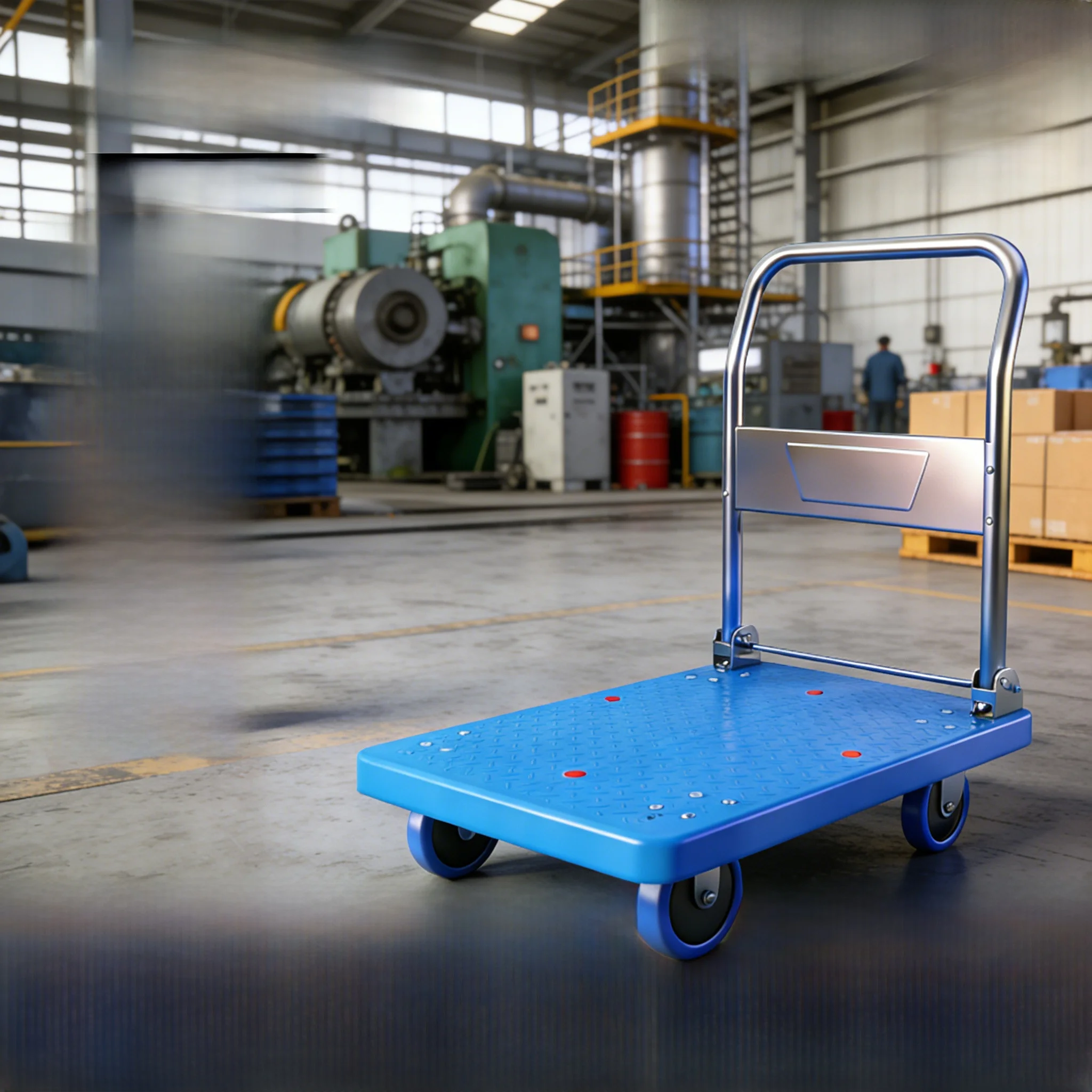 portable-fedi-small-hand-pulled-cart-load-bearing-hand-truck-flatbed-dolly-moving-vehicle-foldable-plastic-wheel-eva-rubber-pu