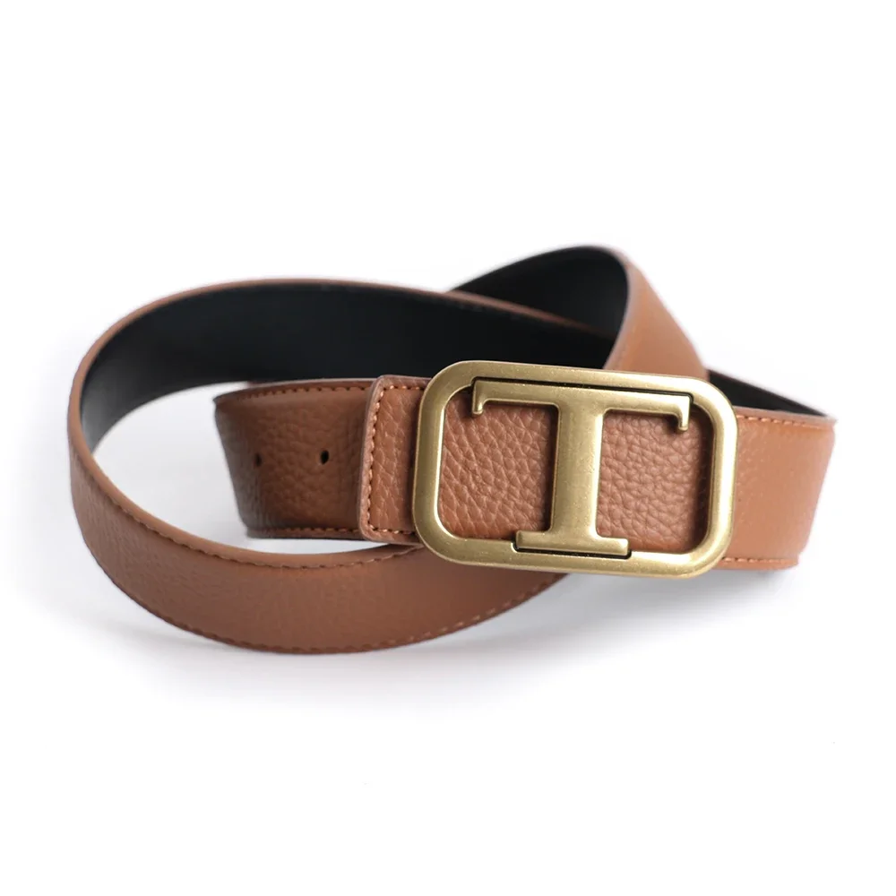 

Luxury Brand Designer Pin T Buckle Belt Men High Quality Women Genuine Real Leather Dress Strap for Jeans Waistband Western Goth