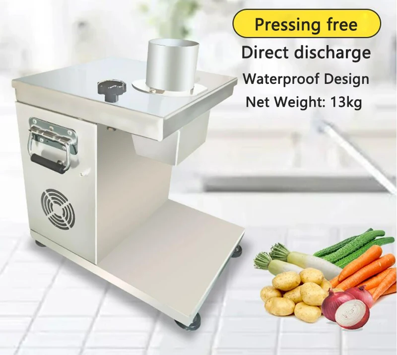 Commercial Fruit and Vegetable Dicing Machine 300W Electric Fully Automatic Carrot/Potato/Radish Dicer Canteen Restaurant