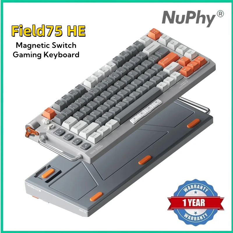 

Nuphy Field75 HE Magnetic Switch Mechanical Gaming Magnetic Jade Switch RGB Hot-Swap Keyboard Gaming Hot Swappable