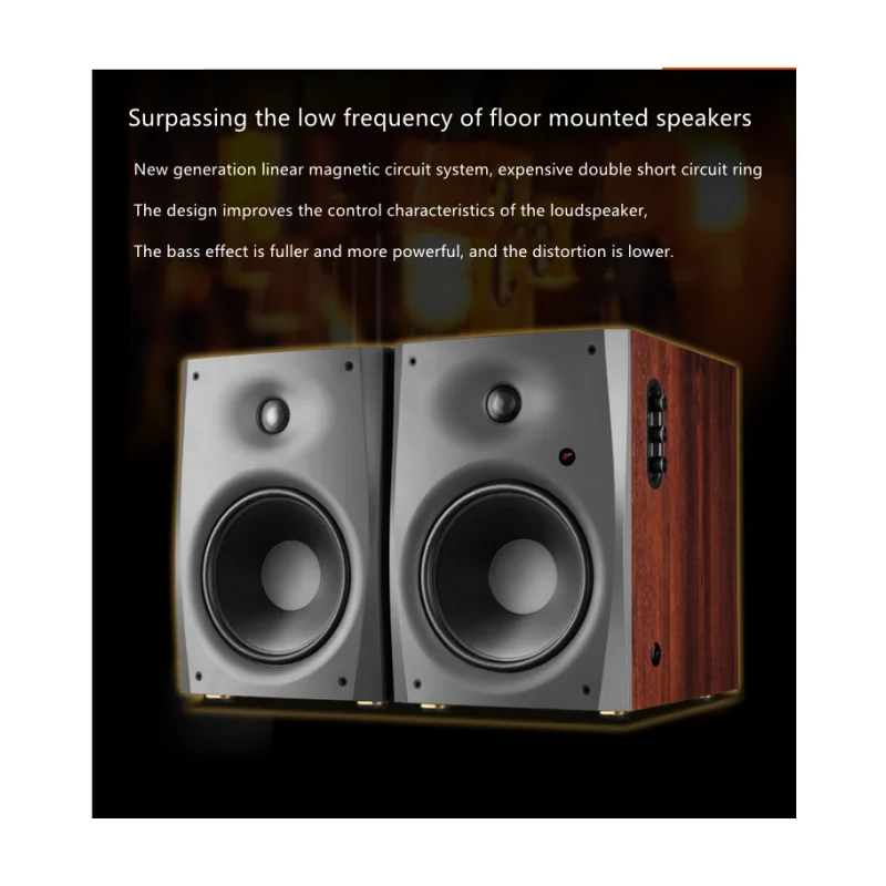 HV-022 swits HiViD1500 Speaker aktif Stereo 2.0 gigi biru dengan Speaker dekoding komputer 240WX2