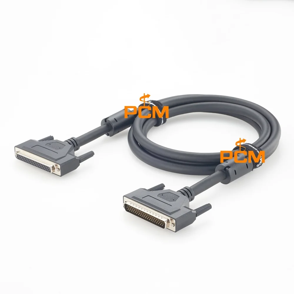 DB62 Female to Male Cable 62 Pin High Density D Sub Extension Cable for Industrial Control and Data Communication