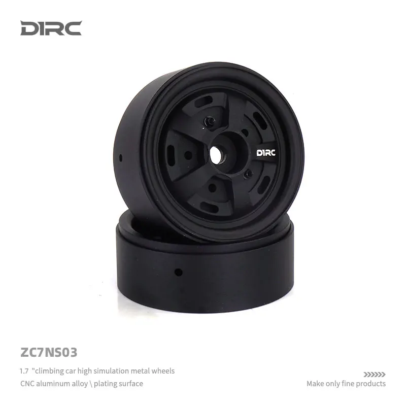 2 1.7-inch Metal Simulation Wheels King Kong Wheels Hub for 1/10 RC Crawler Car Traxxas TRX4 Land Rover Range Rover AXIAL SCX10