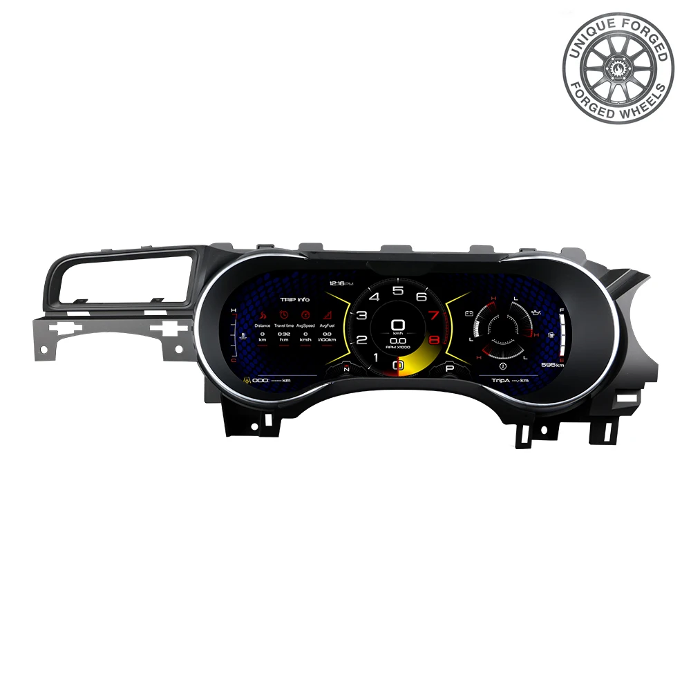 

Foforfor Car Digital Cluster for Mustang 2015-2023 Linux System Auto Speedometer LCD Dashboard Instrument Plug and Play LHD