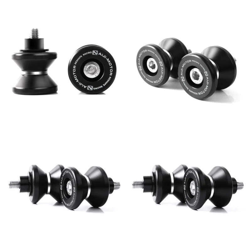 8MM Motorcycle Swingarm Sliders Spools Paddock Stand Bobbins For Kawasaki Z400 Z650 Z900 Z900RS Z1000 ZH2 Versys 650 Versys 1000