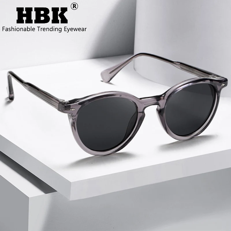 

HBK брендовые модные солнцезащитные очки в стиле панк, мужские круглые дизайнерские солнцезащитные очки, женские уличные вечерние очки для отдыха, путешествий, вождения