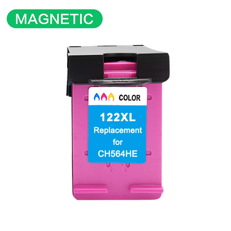 1set  Magnetic Compatible Black Ink Cartridge HP122 for HP 122 XL Deskjet 1000 1050 2000 2050 1510 3050 3000 3050A Printer 122XL