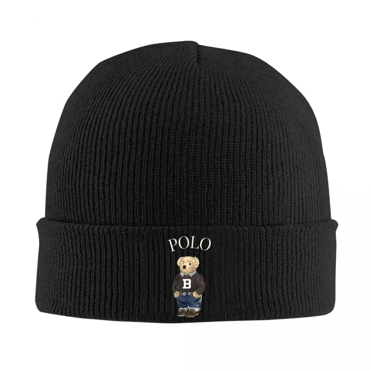 

Kawaii Bears Vintage Luxury Knitted Hat Beanies Autumn Winter Hat Warm Color Poloo Caps for Men Women