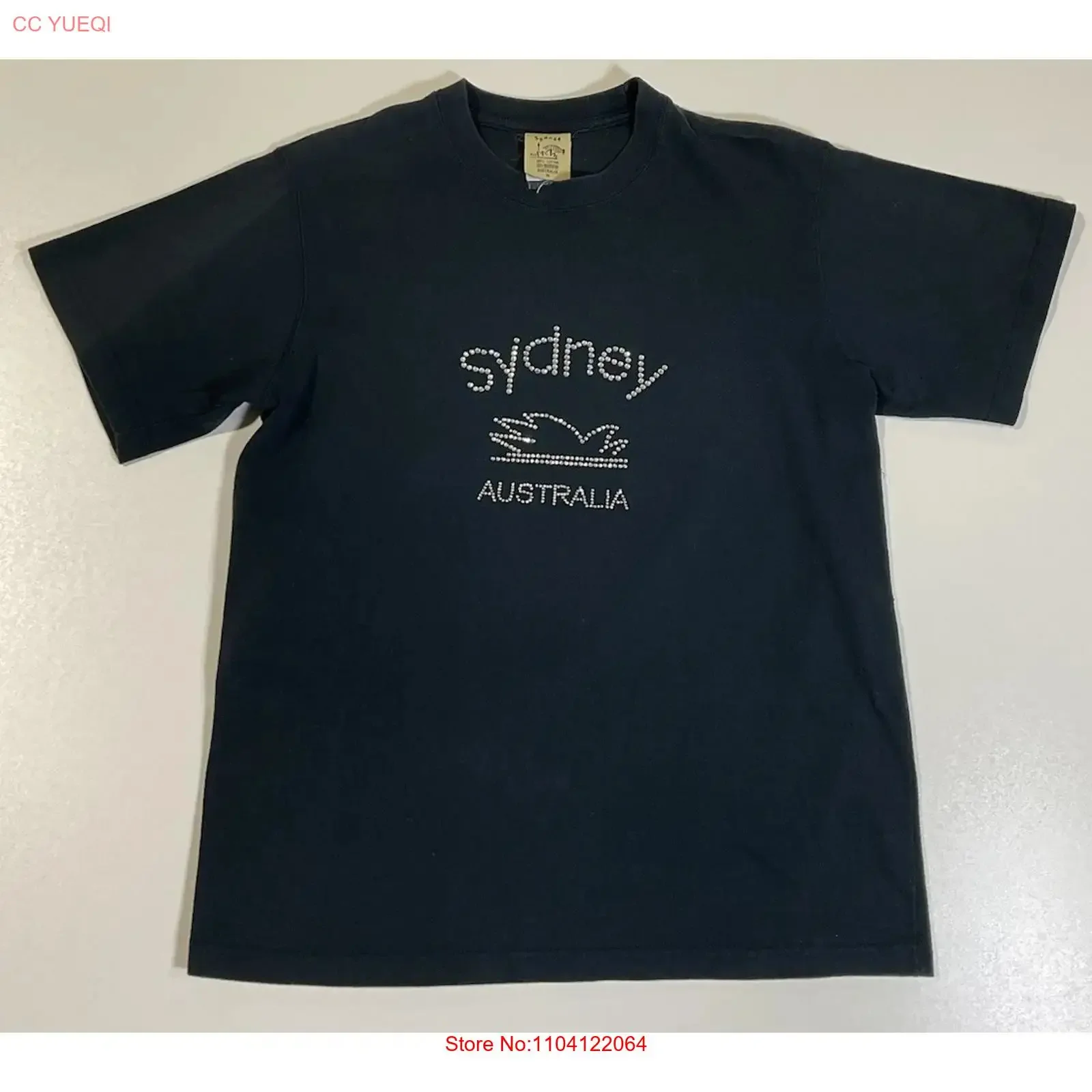 Vintage Sydney Australia Rhinestone T Shirt Sz S M Opera House McBling Y2K vintage Washed Soft streetwear Unisex Breathable