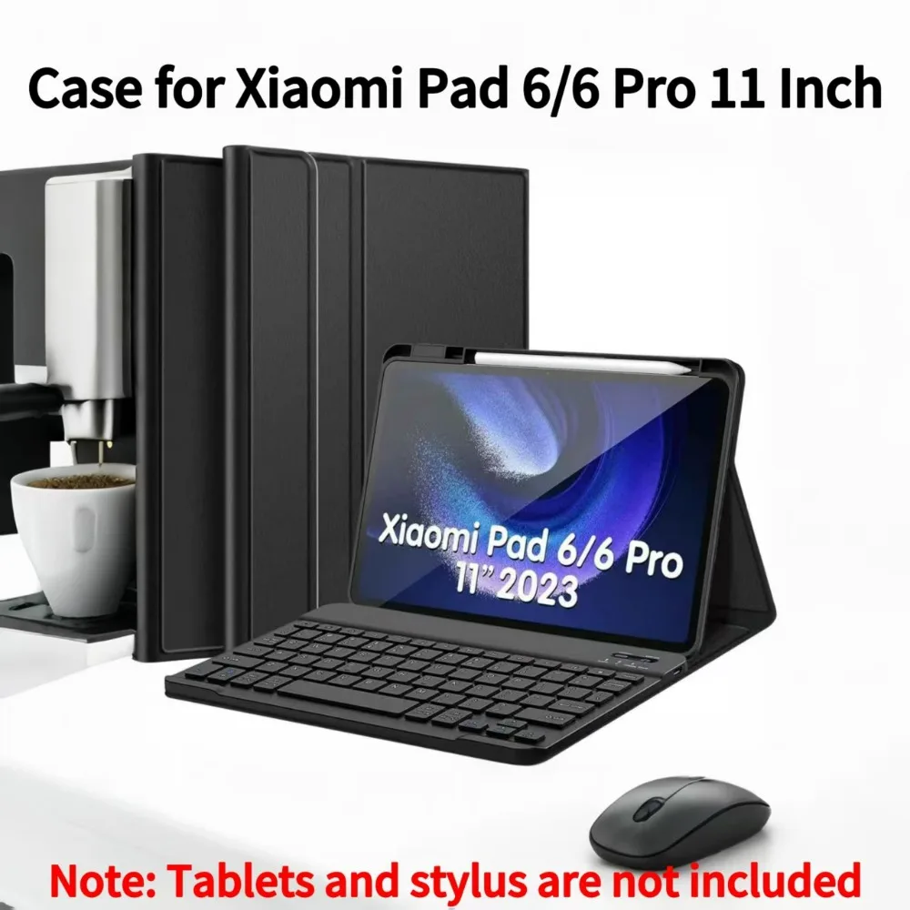 

Чехол для Xiaomi Pad 6 11 дюймов, чехол для Bluetooth-клавиатуры для Xiaomi Pad 6 Pro 11 дюймов, съемный чехол для беспроводной Bluetooth-клавиатуры