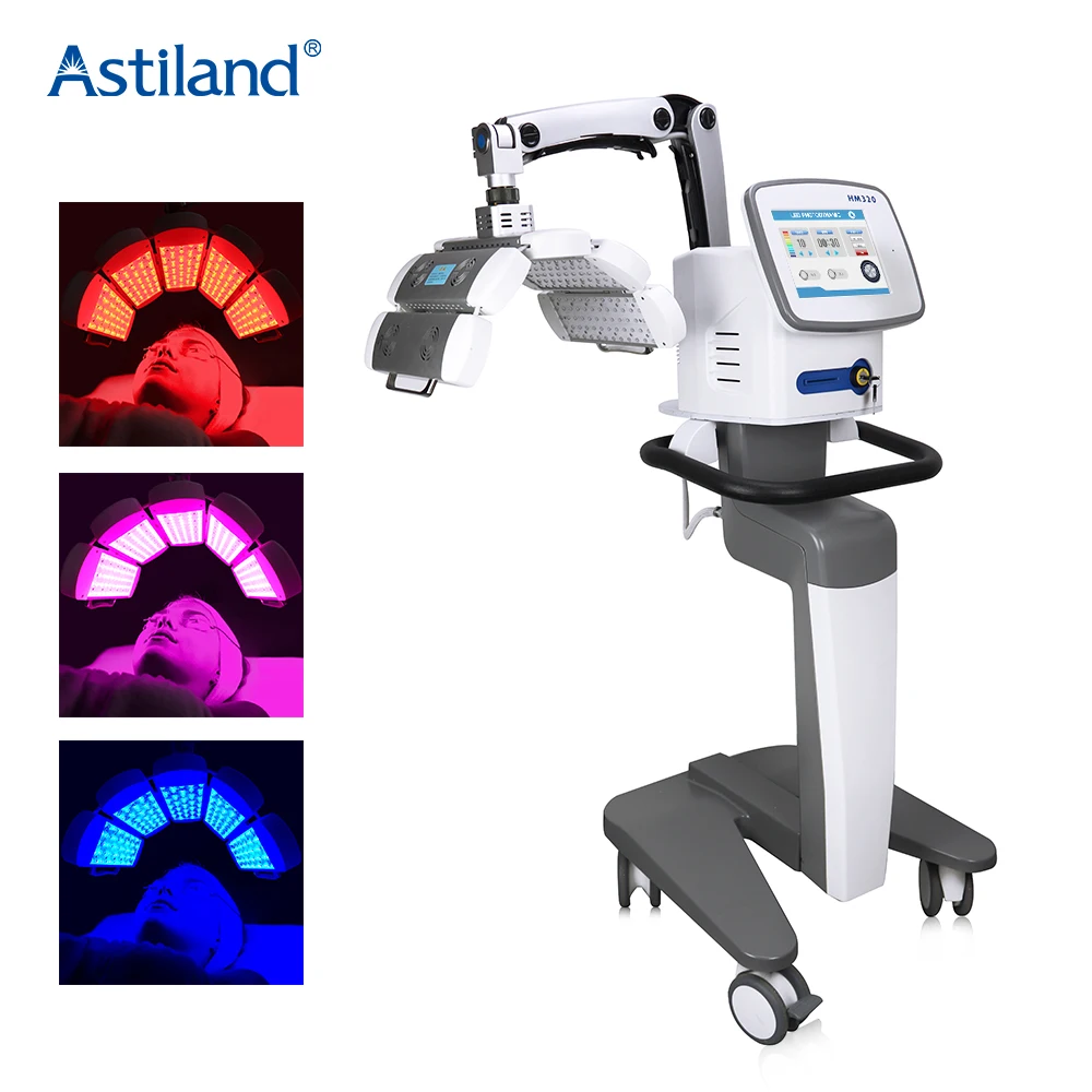 PDT LED Standing Face Light Therapy Machine Photodynamic Red Infrared Acne Skin Rejuvenation