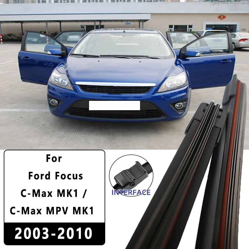 

Front Windscreen Wiper Blades Windshield Window Accessories 2PCS for Ford Focus C-Max MK1 C-Max MPV MK1 2003-2010 26"+19"