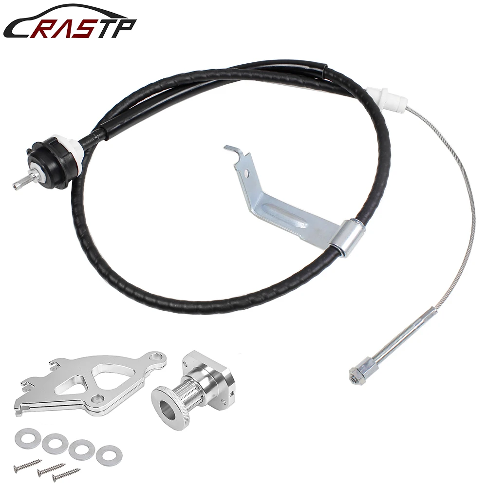 RASTP-For 1996-2004 Mustang Quadrant Clutch Cable And Firewall Adjuster Kit Auto Parts RS-EM1037