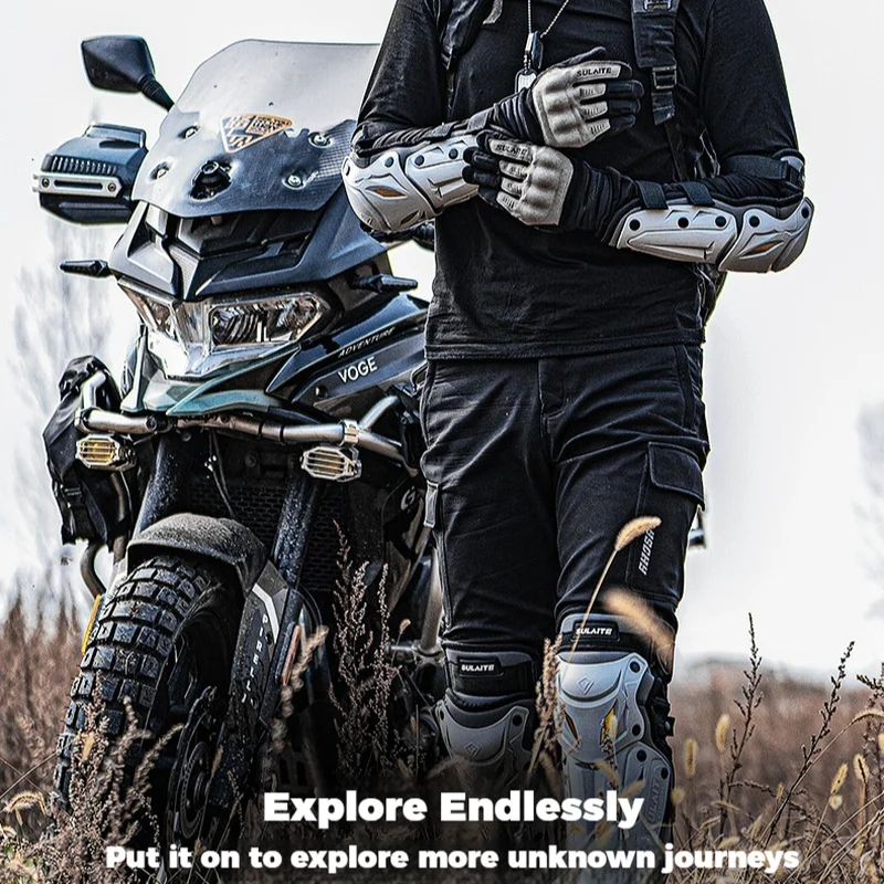 

Hot Motorcycle Protective Kneepad And Elbow Guard To Adult Outdoor Cycling Protective Equipment Sets Shockproof And Breathable