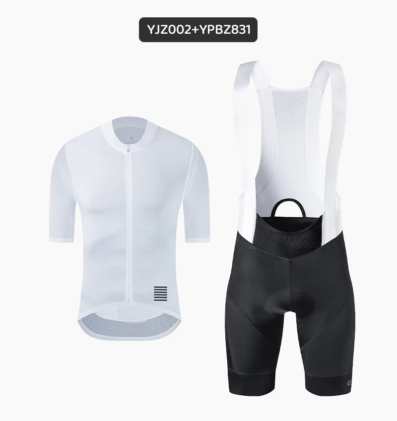 Ykyw Sommer Herren Rad trikot setzt Kurzarm Rad trikot Träger hose Fahrrad bekleidung atmungsaktive MTB Fahrrad Kleidung Anzüge – Detail 4