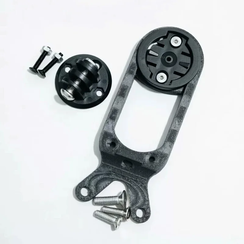 1Set 3D Printed Integrated Handlebar Bike Computer Mount w Gopro Base for Bigrock Gen2 Bikebar Garmin/iGPSPORT Wahoo GPS Parts