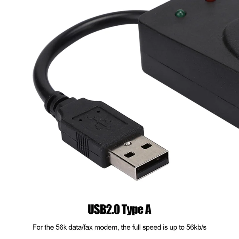 AK51-USB Fax Modem Doppia Porta USB2.0 56K V.92 V.90 Modem Esterno Driver Per Win 7 8 10 XP Ricevi Invia Fax Sul Computer