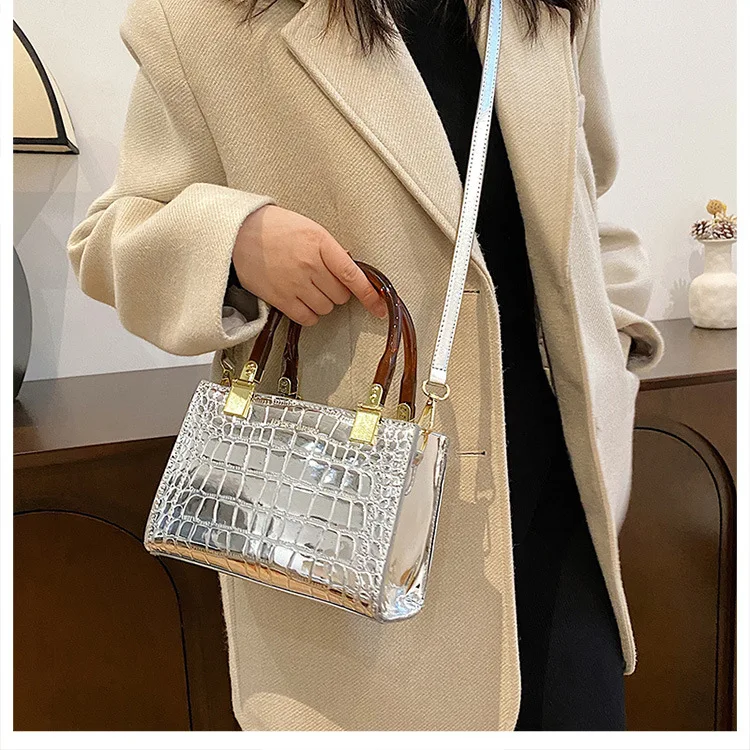 bags for women 2023 New Luxury Bolso Replica Fashion Retro Handbag Female Shoulder Bag hot Bag Stone grain chain tote bag