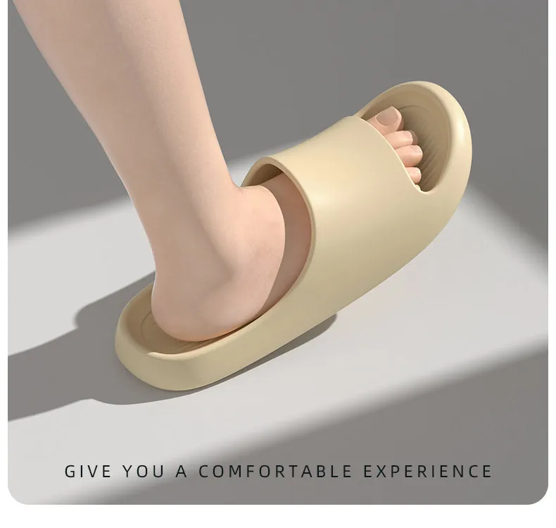 SHAJI Herren Neue 40-49 Extra Breite Große Größe Cloud Pillow Slides, Sommer Rutschfeste Dicke Polster-Hausschuhe für Dusche, Badezimmer, Outdoor – Detail 2