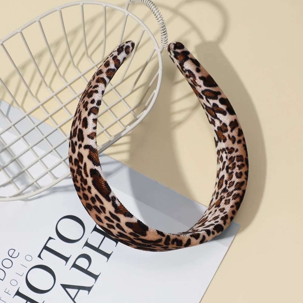 1Pcs New Fashion Hair Hoop Hair Bands for Kids Girls Leopard Printed Headbands Designer Wide Hairband Hair Accessories Headwear