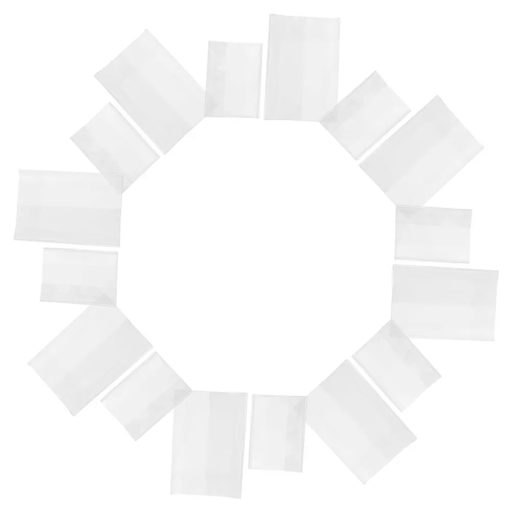 

40Pcs Transparent Book Cover Protector Clear Plastic Sleeve Waterproof Book Covers for Textbooks Notebooks Books