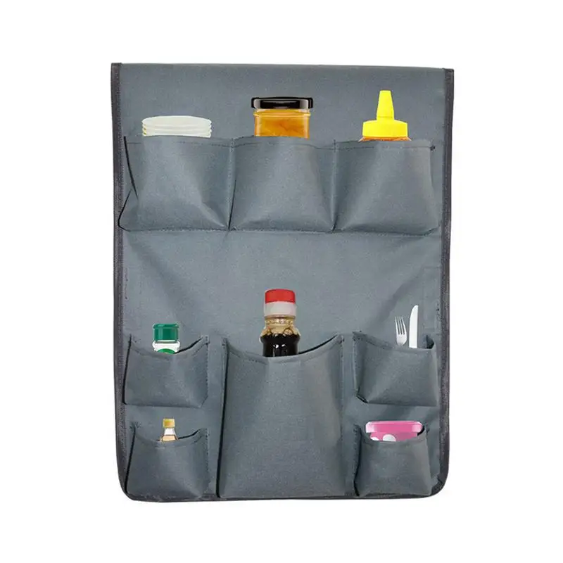 Refrigerator Hang Bag Over The Fridge Storage With Multiple Pockets Organizer For Fridge Organization Paper Goods Storage Dorm