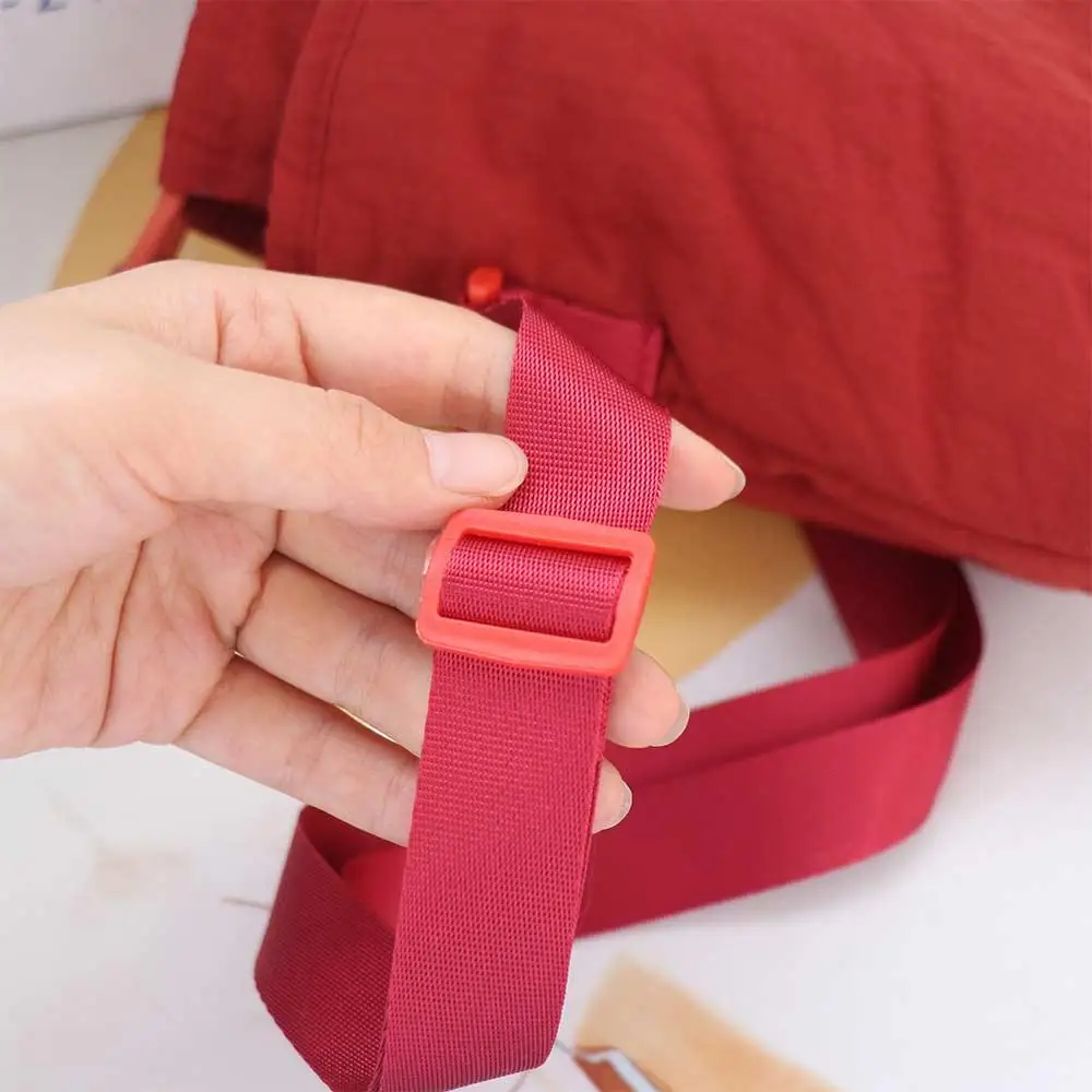 

Canvas Shoulder Water Bottle Bag Solid Color Drawstring Crossbody Mobile Phone Bag Korean Style Minimalist Water Cup Bag