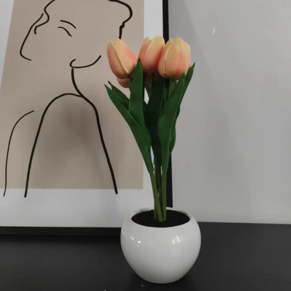 

Светодиодный светильник, светодиодный светильник-тюльпан, ночник, имитация букета, имитация цветочной лампы, украшение комнаты, романтическая атмосфера