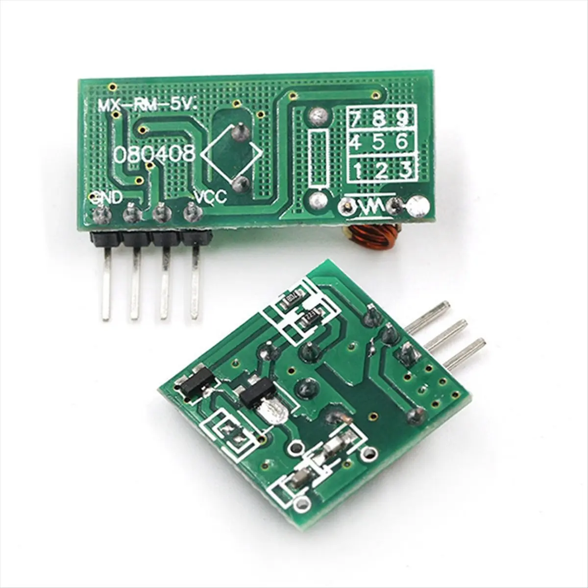 AAAE 1 Set 433MHZ Ultra Module Wireless Transmitter Module Burglar Alarm Transmitter Receiver Portable Frequency Module