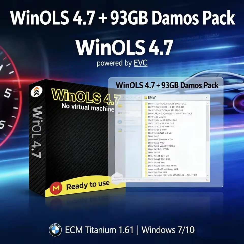 

Winols 4.7+ 93 ГБ Damos Big Pack 2020-2022 ECM Titanium 1.61 – Инструмент для авторемонта с 26000+ сервисными функциями иммобилайзера V1.2 для автомобилей