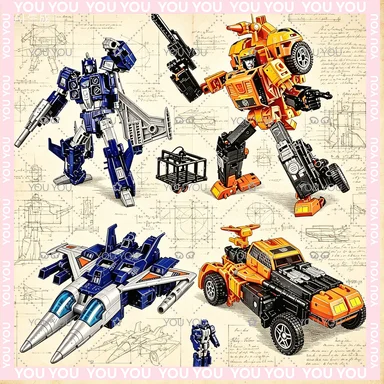 

In Stock Classic Hasbro Transformering Toys Age of The Primes Sandstorm&Slugslinger Cybertron Autobots Action Figures