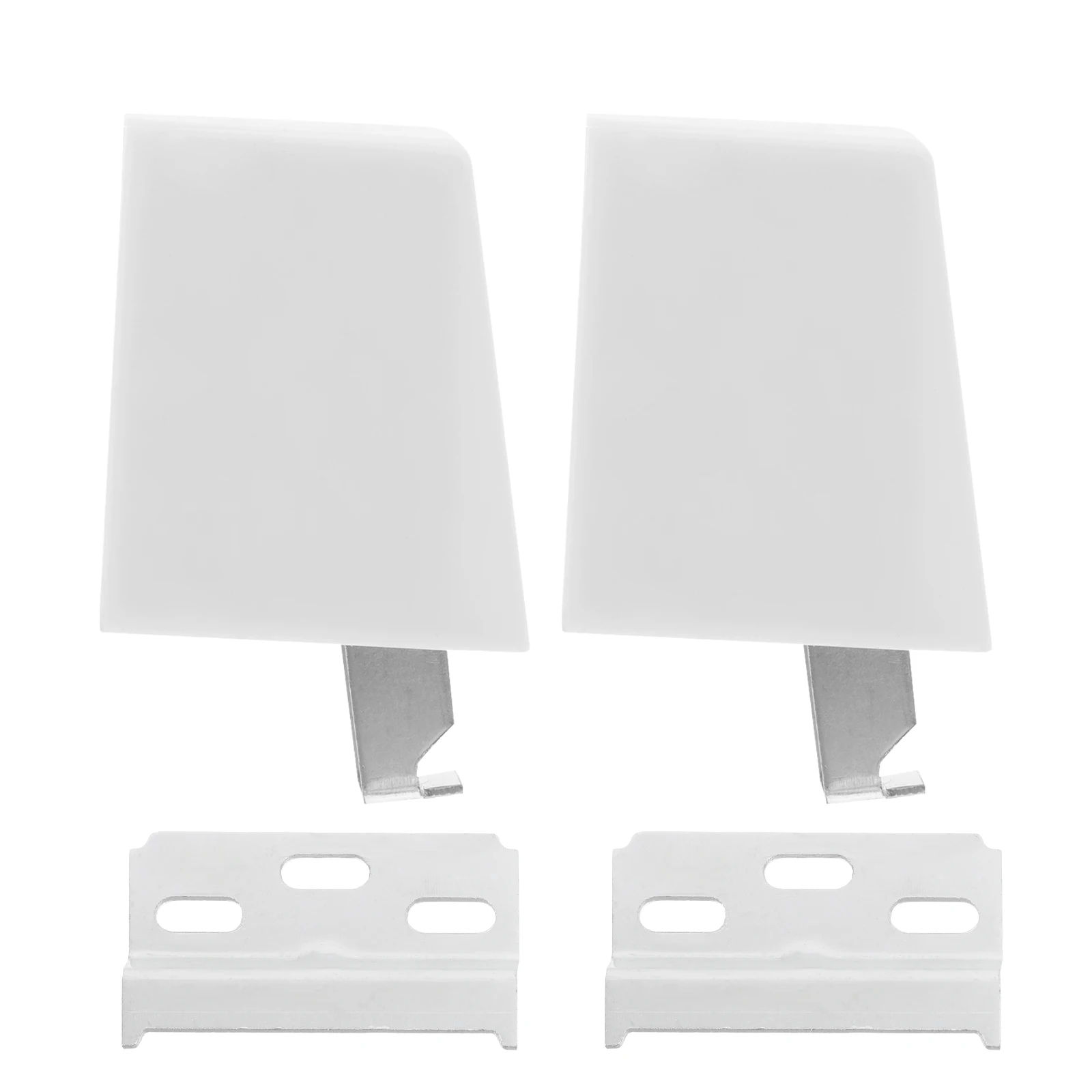 

2 Pcs Wall Cabinet Connection Parts Hinges Kitchen Door Concealed Soft Close Abs Stops Bumpers Chest