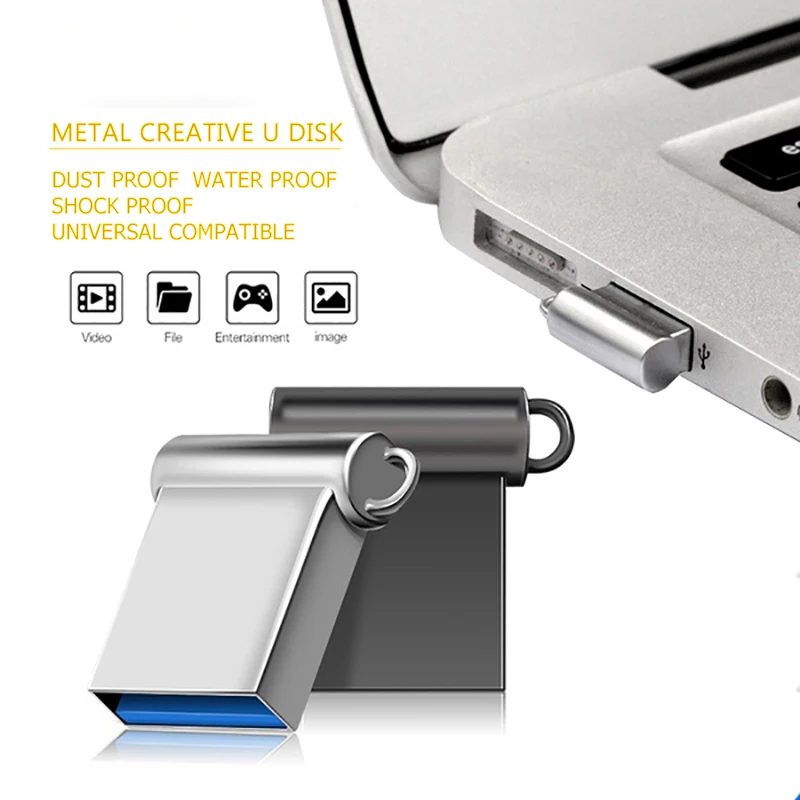 Mini unidad flash USB de alta velocidad, pendrive de 2TB, 2TB, disco U de metal, memo cel, palo usb 3,0, regalo, logotipo gratis, teléfono/coche