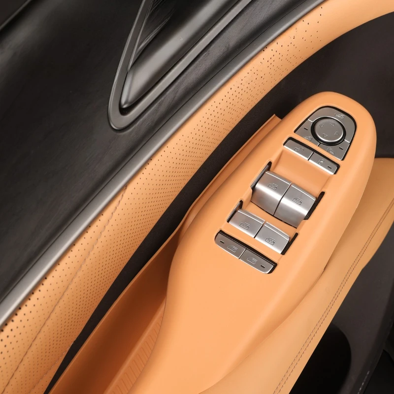 

For DENZA D9 Window Lift Button Panel Protective Mat Door Storage Box Silicone Pad Car Interior Modified Accessories