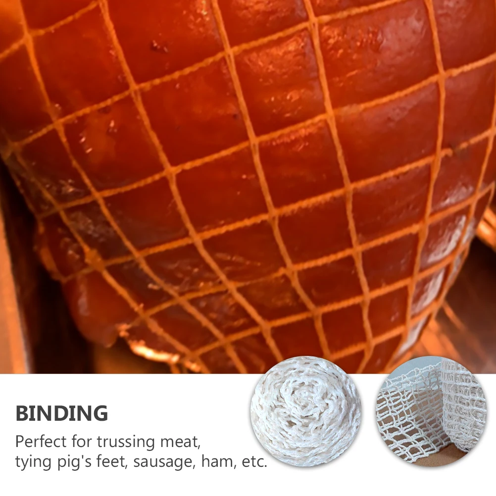 

8 PCS Kitchen Sauce Flavored Barbecued Pork String Netting Cotton Ham Sock Meat Trussing Tool Roast Wrap Sausage Ham Pig Feet