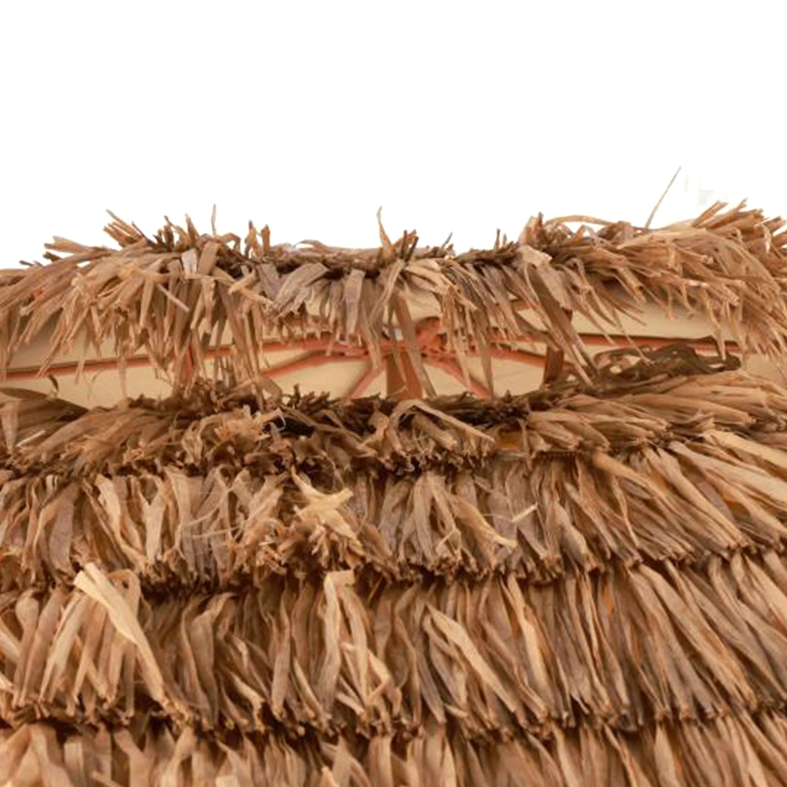 مظلة قش محاكاة خارجية بطول 9 أقدام مع 8 أضلاع للحماية من الأشعة فوق البنفسجية مظلة شاطئ منقوشة لمطعم شرفة السوق