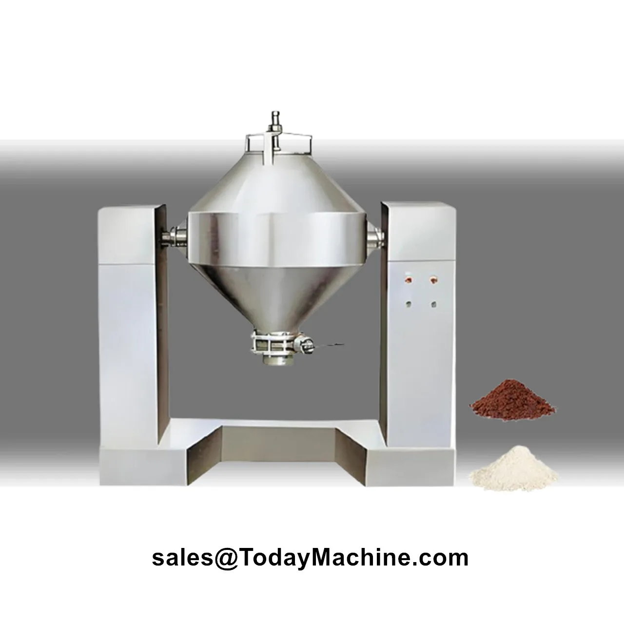 W Type Milk Coffee Powder Mixing Blender Double Cone Mixer