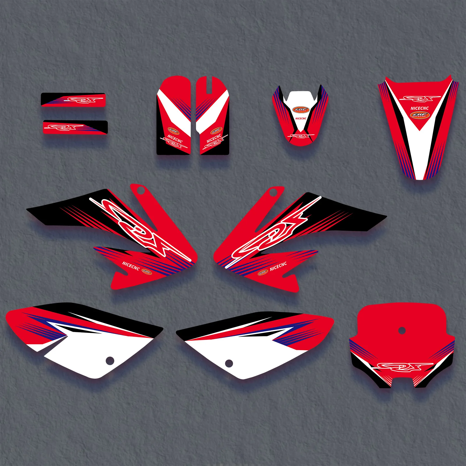 Voor Honda CRF70 2004-2012 CRF80 CRF100 2004-2010 Motorfiets Grafische Achtergrond Decals Sticker CRF70 80 100 2005 2006 2007 2008